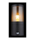 Xeloo Outdoor Modern Wall Lamp Matt Black 1x E27-5