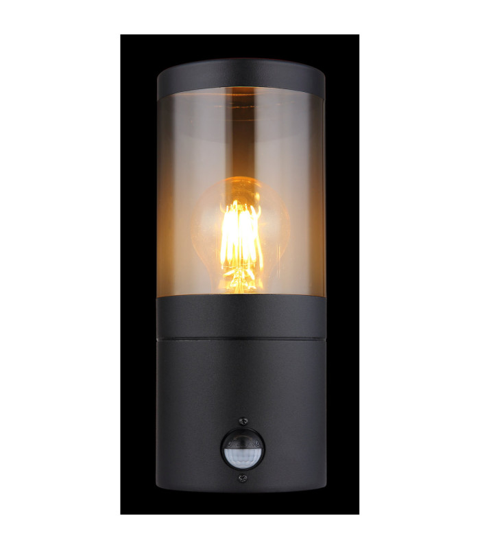 Xeloo Outdoor Modern Wall Lamp Matt Black 1x E27-5