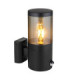 Xeloo Outdoor Modern Wall Lamp Matt Black 1x E27-6