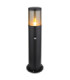 Xeloo PIR 50cm Outdoor Bollard Matt Black 1x E27-1