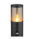 Xeloo PIR 50cm Outdoor Bollard Matt Black 1x E27-3