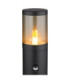 Xeloo PIR 80cm Outdoor Bollard Matt Black 1x E27-3
