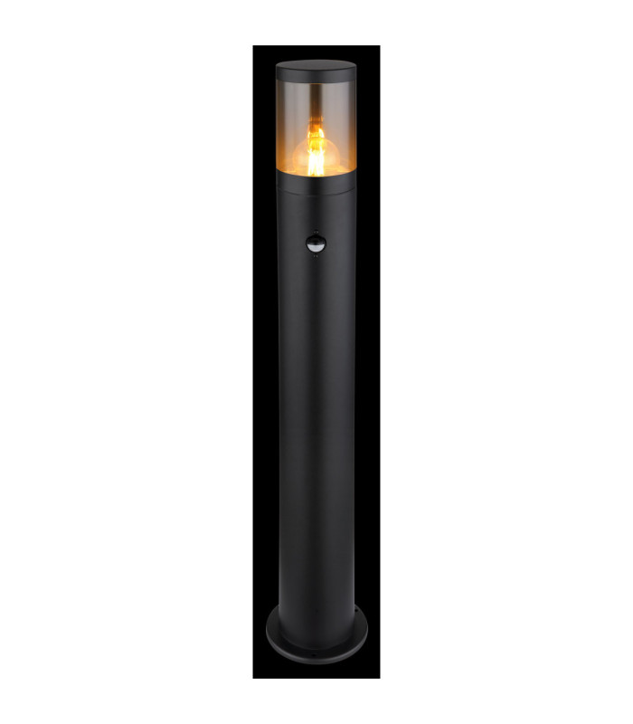 Xeloo PIR 80cm Outdoor Bollard Matt Black 1x E27-4