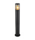 Xeloo 80cm Outdoor Bollard Matt Black 1x E27-1