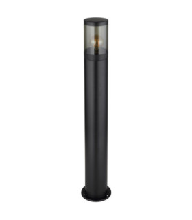 Xeloo 80cm Outdoor Bollard Matt Black 1x E27-2