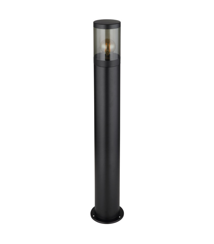 Xeloo 80cm Outdoor Bollard Matt Black 1x E27-2