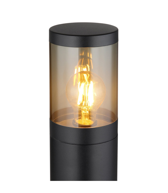 Xeloo 80cm Outdoor Bollard Matt Black 1x E27-3
