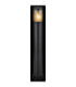 Xeloo 80cm Outdoor Bollard Matt Black 1x E27-4