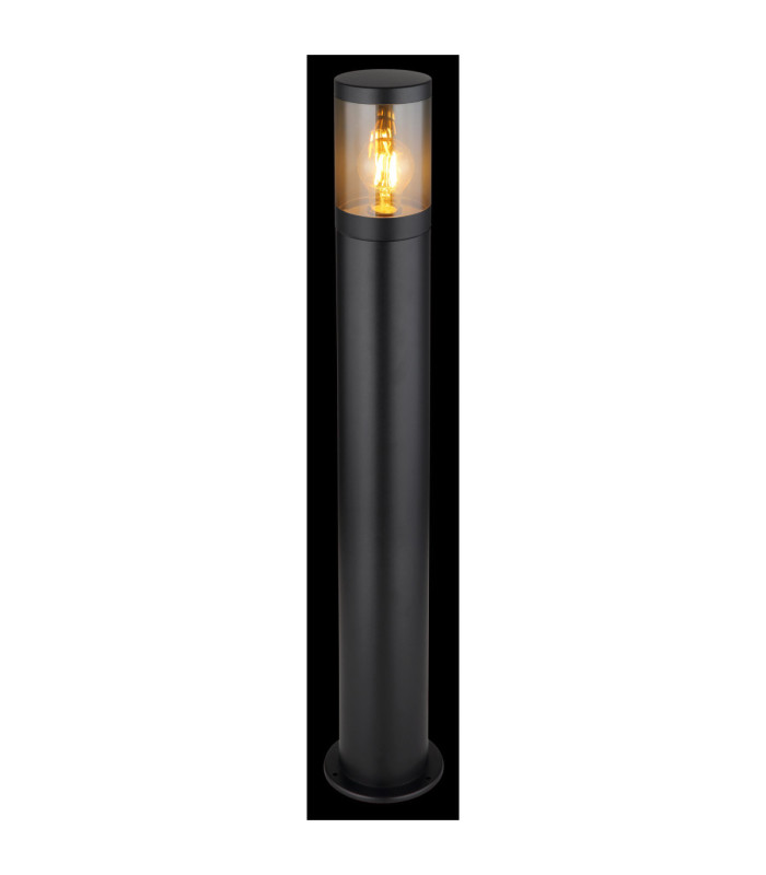 Xeloo 80cm Outdoor Bollard Matt Black 1x E27-4