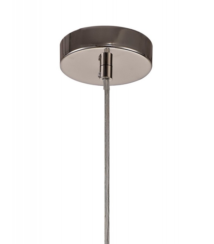 Spherical Caged Ceiling Pendant, 1 x E27, Polished Nickel - 5