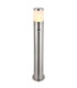 Xeloo 80cm Outdoor Bollard Silver Glossy 1x E27-1