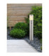 Xeloo 80cm Outdoor Bollard Silver Glossy 1x E27-4