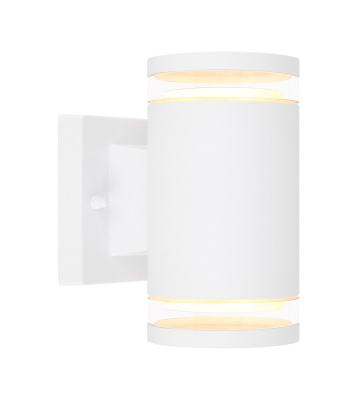 Alcala Outdoor Up Down Wall Lamp Matt White 2x GX53-3