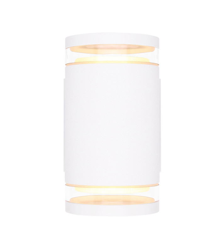 Alcala Outdoor Up Down Wall Lamp Matt White 2x GX53-4