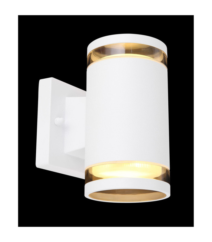 Alcala Outdoor Up Down Wall Lamp Matt White 2x GX53-6