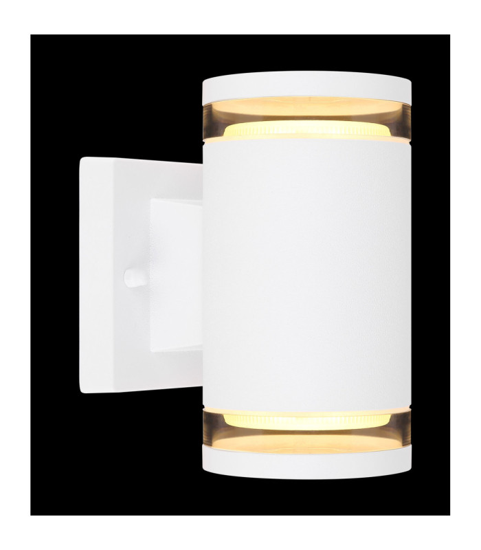 Alcala Outdoor Up Down Wall Lamp Matt White 2x GX53-7