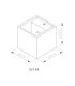 Ferguson Square Outdoor Wall Down Lamp Matt White 1x G9-7