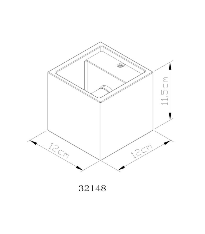 Ferguson Square Outdoor Wall Down Lamp Matt White 1x G9-7