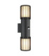 Mervin PIR Outdoor Up Down Wall Lamp Matt Anthracite 2x E27-1