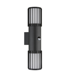 Mervin PIR Outdoor Up Down Wall Lamp Matt Anthracite 2x E27-2
