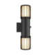 Mervin PIR Outdoor Up Down Wall Lamp Matt Anthracite 2x E27-3