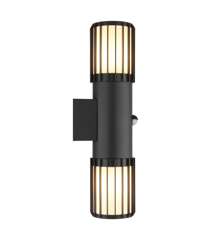 Mervin PIR Outdoor Up Down Wall Lamp Matt Anthracite 2x E27-3