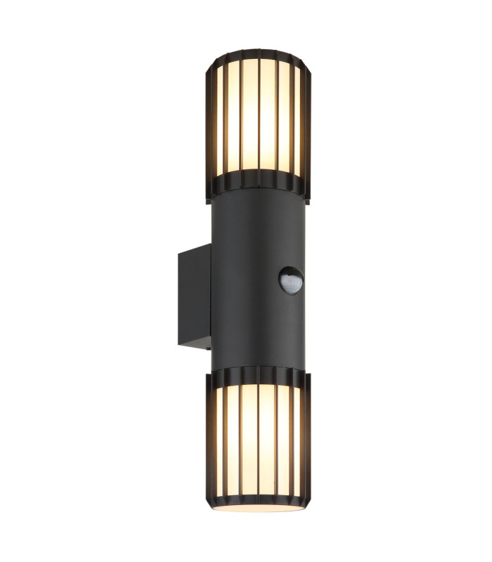 Mervin PIR Outdoor Up Down Wall Lamp Matt Anthracite 2x E27-4