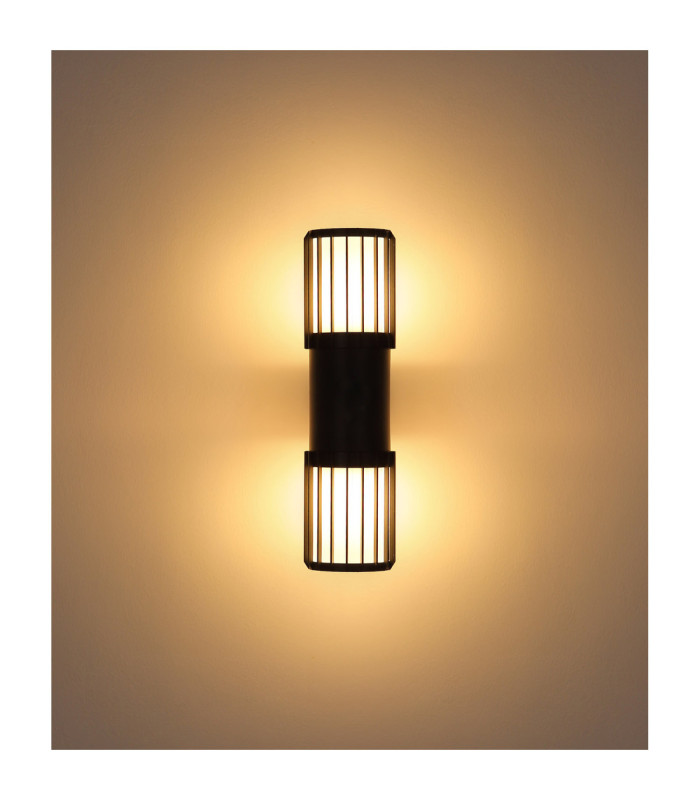 Mervin Outdoor Up Down Wall Lamp Matt Anthracite 2x E27-5