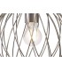 Spherical Caged Ceiling Pendant, 1 x E27, Polished Nickel - 10