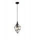 Small Caged Ceiling Pendant, 1 x E27, Black Nickel - 1