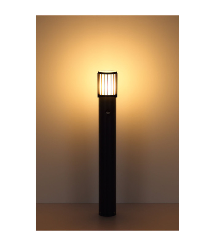 Mervin 65cm Outdoor Bollard Matt Anthracite 1x E27 PIR-4