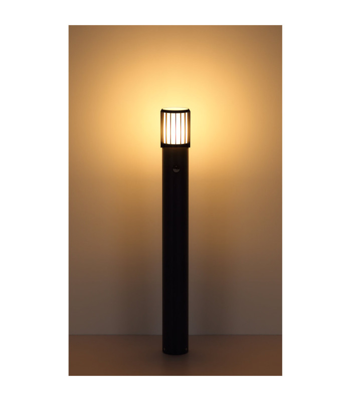 Mervin 100cm Outdoor Bollard Matt Anthracite 1x E27 PIR-4