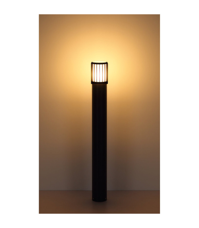 Mervin 100cm Outdoor Bollard Matt Anthracite 1x E27-3