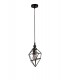 Small Caged Ceiling Pendant, 1 x E27, Black Nickel - 3