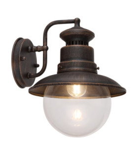 Sella Outdoor Wall Lantern Rust Colour  1x E27-1