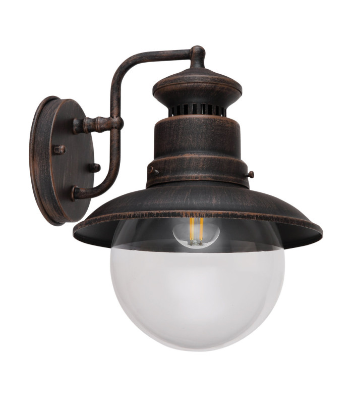 Sella Outdoor Wall Lantern Rust Colour  1x E27-2