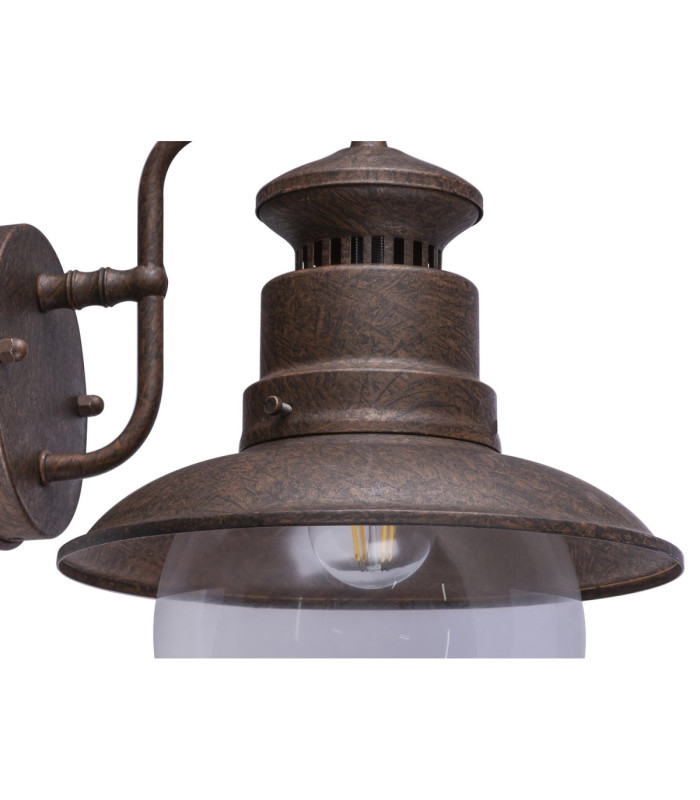 Sella Outdoor Wall Lantern Rust Colour  1x E27-4