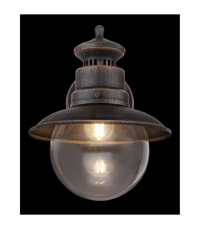 Sella Outdoor Wall Lantern Rust Colour  1x E27-6
