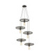 Jan Cluster Pendant Ceiling Light Black 5x E27