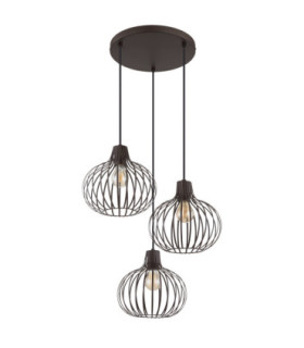 Mateo Cluster Pendant Ceiling Light Rust Colour  3x E27-2