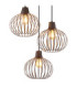 Mateo Cluster Pendant Ceiling Light Rust Colour  3x E27-3