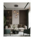 Mateo Cluster Pendant Ceiling Light Rust Colour  3x E27-6