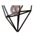 Small Caged Ceiling Pendant, 1 x E27, Black Nickel - 7