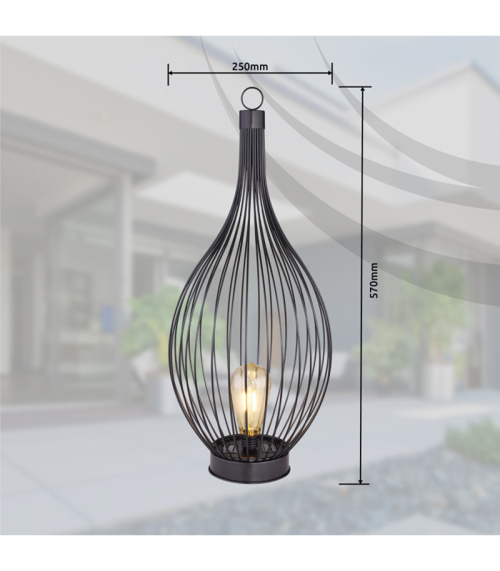 Lykos Integrated LED Outdoor Display Light Black 3000K-11