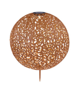 Solkus Integrated LED Outdoor Portable Lamp Rust Colour 3000K-1