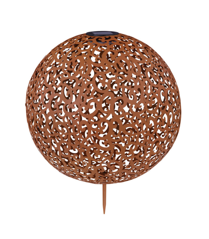 Solkus Integrated LED Outdoor Portable Lamp Rust Colour 3000K-2
