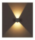 Veronika Integrated LED Outdoor Up Down Wall Lamp White 3000K-6