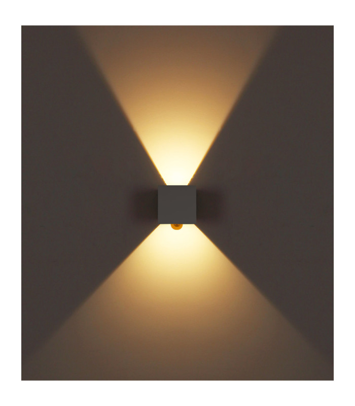 Veronika Integrated LED Outdoor Up Down Wall Lamp White 3000K-6