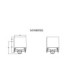 Veronika Integrated LED Outdoor Up Down Wall Lamp White 3000K-8