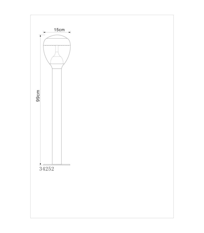 Callisto Integrated LED Outdoor Bollard 3000K-3